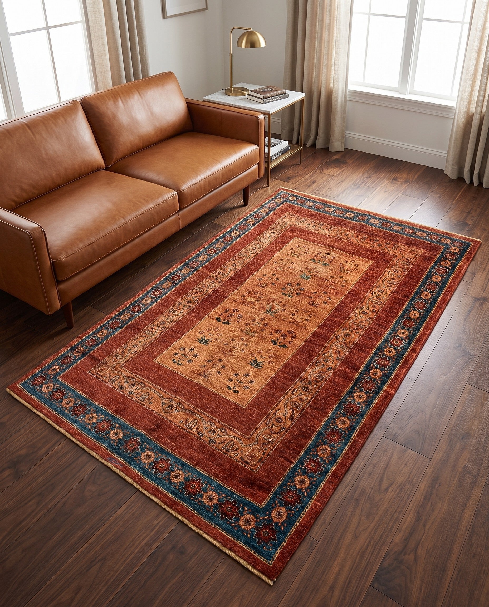 4' 7 x 8' 3 Luribaft Wool Rug
