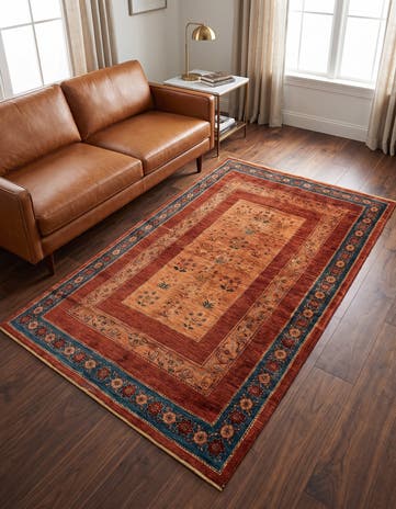 4' 7 x 8' 3 Luribaft Wool Rug