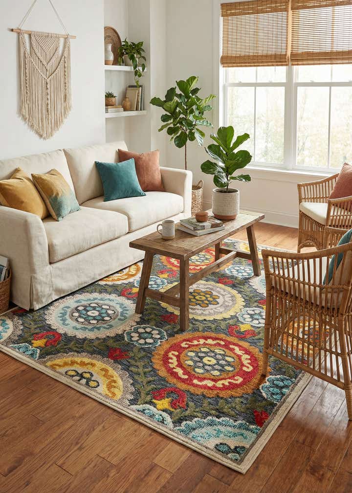 5' x 7' Easy-Clean Casablanca Indoor / Outdoor Rug
