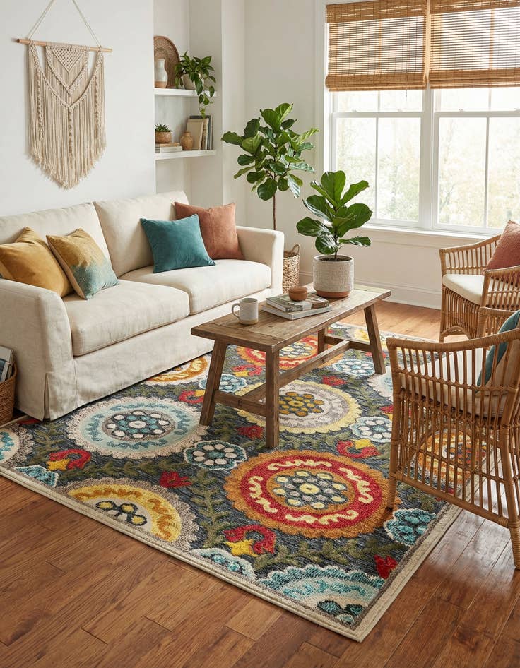 Detail image of 5' x 7' Easy-Clean Casablanca Indoor / Outdoor Rug