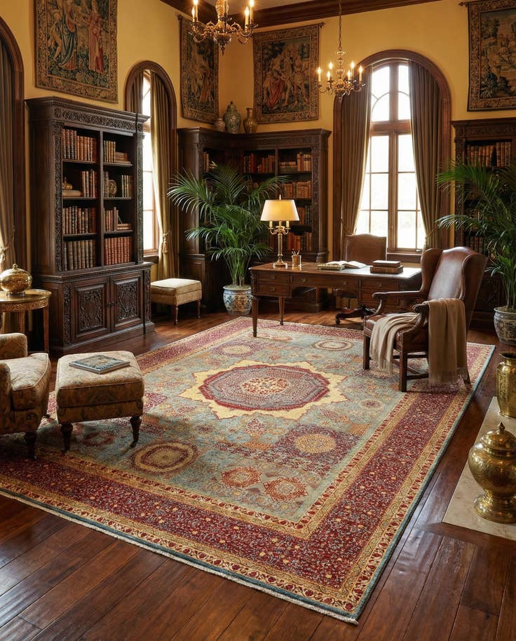 Detail image of 12' 1 x 16' Amina Wool Rug