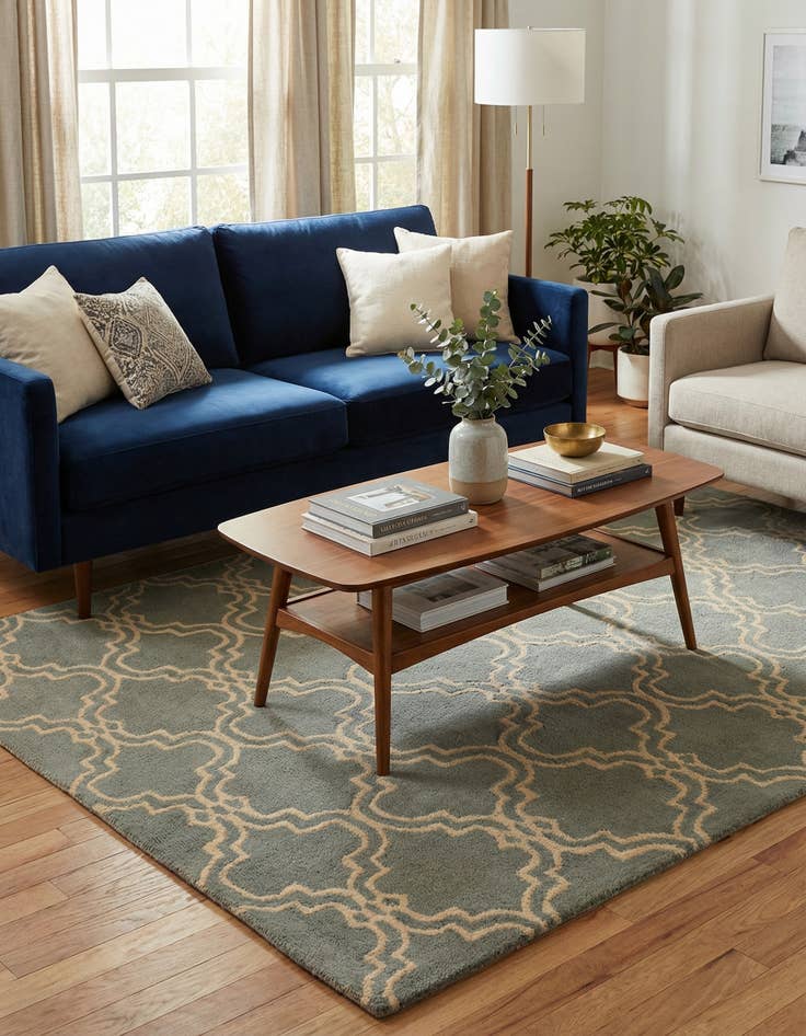 Detail image of 5' x 8' Luna Wool Rug