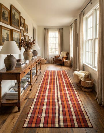 3' 11 x 8' 10 Jajim Runner Rug