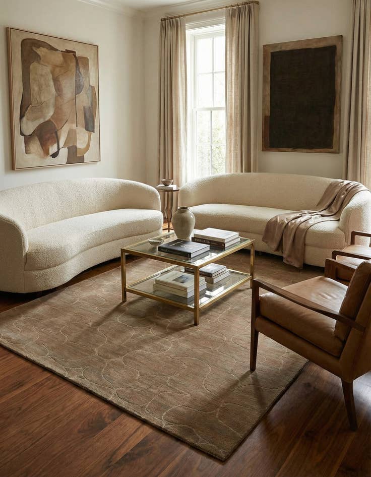 Detail image of 5' 10 x 8'  Hand Knotted Odegard Rug