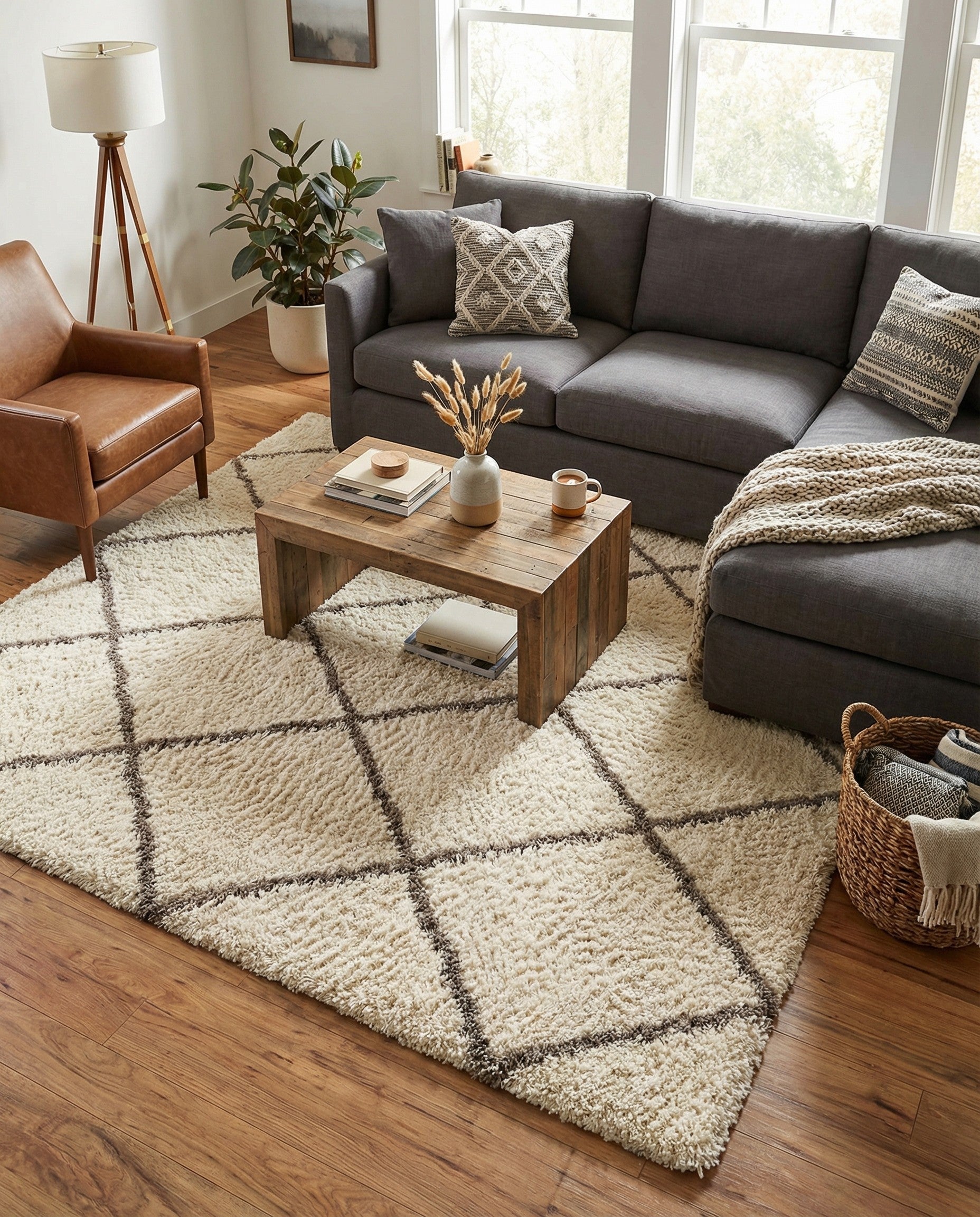  8' x 8' Infinity Shag Square Rug