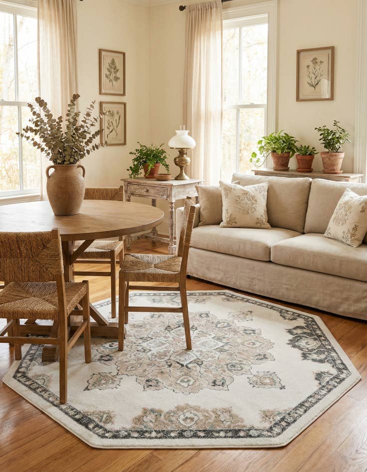 Detail image of 7' 10 x 7' 10 Parker Octagon Rug