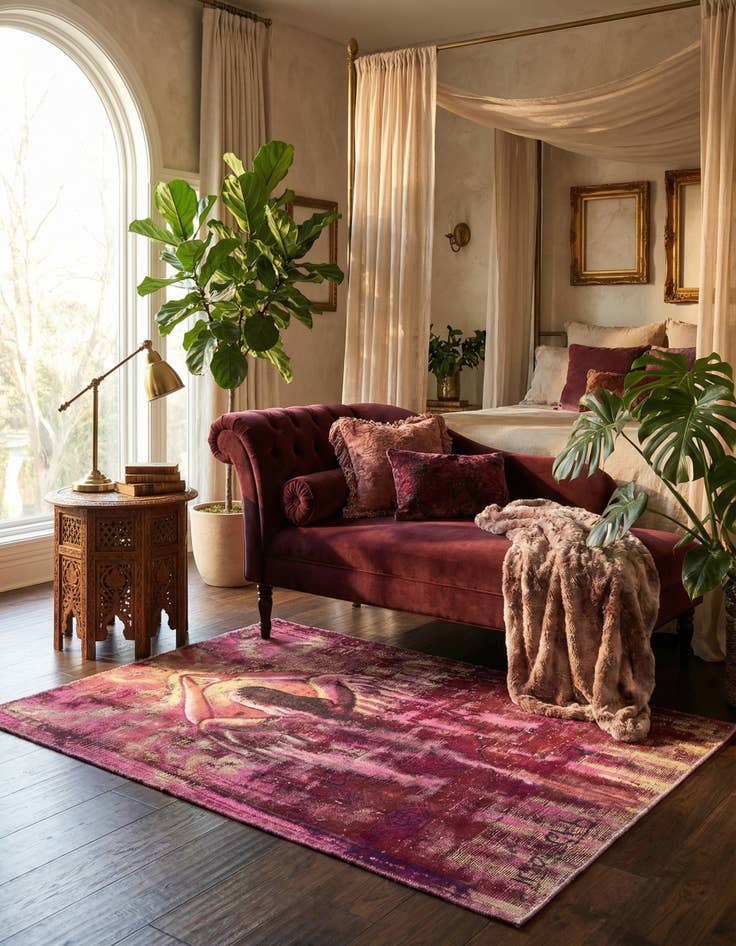 Detail image of 3' x 4' 3  Hand Knotted Ultra Vintage Persian Wool Rug