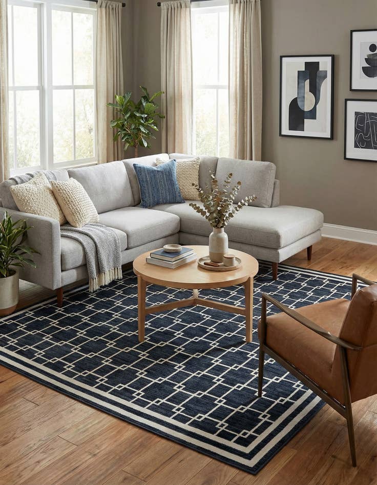 Detail image of Jill Zarin 7' 10 x 7' 10 Metropolitan Uptown Square Rug