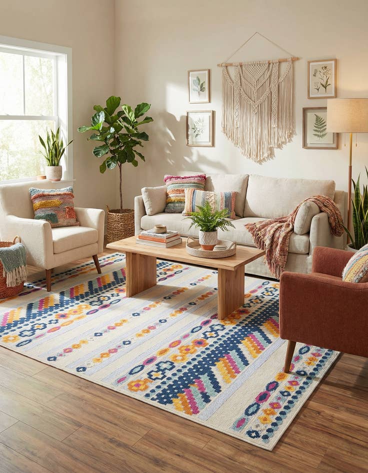 Detail image of 7' 10 x 10'  Washable Aruba Indoor / Outdoor Rug