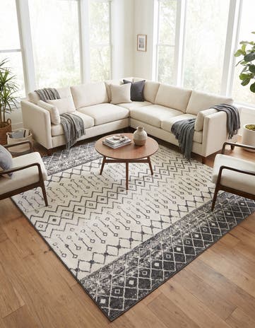 10' x 10' Moroccan Trellis Square Rug