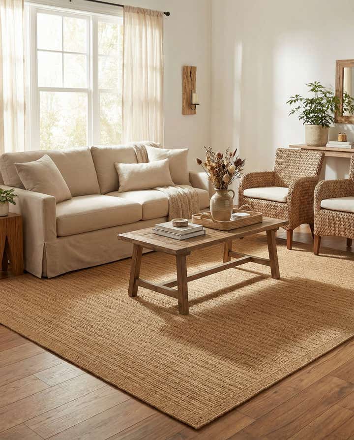 9' x 12' Easy-Clean Border Indoor / Outdoor Rug