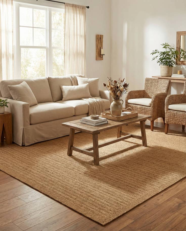 Detail image of 9' x 12' Easy-Clean Border Indoor / Outdoor Rug
