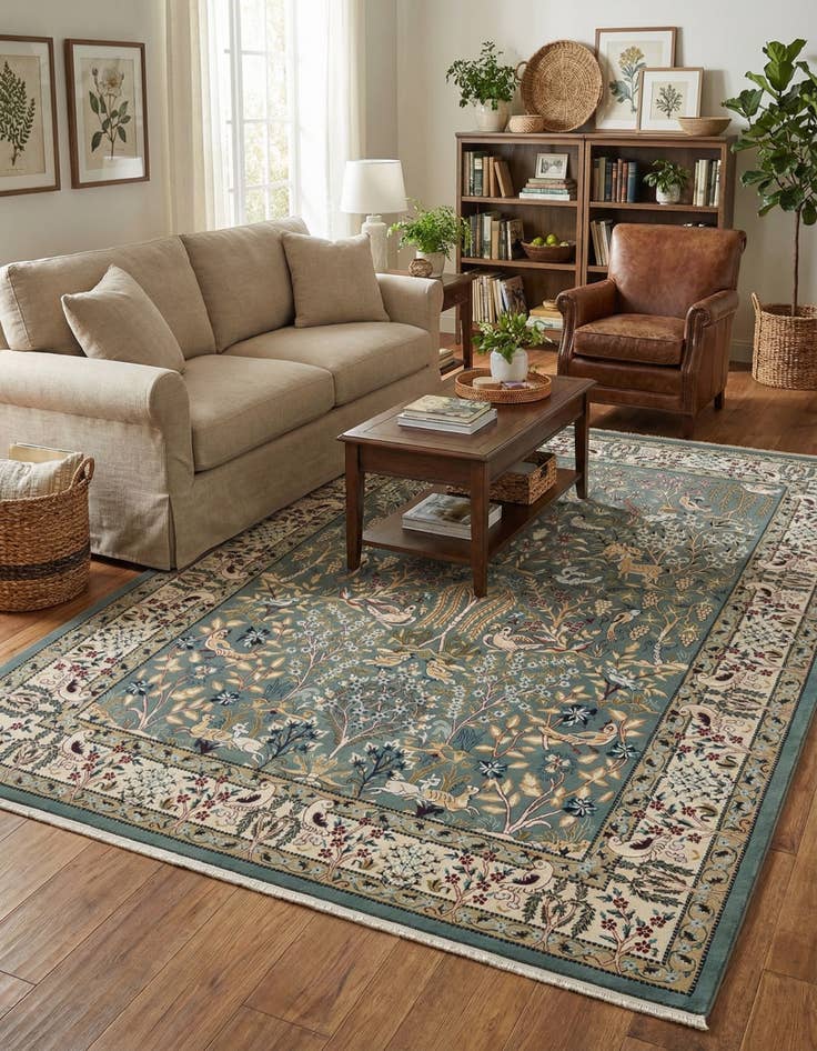 Detail image of 7' 10 x 11' Nain Design Rug