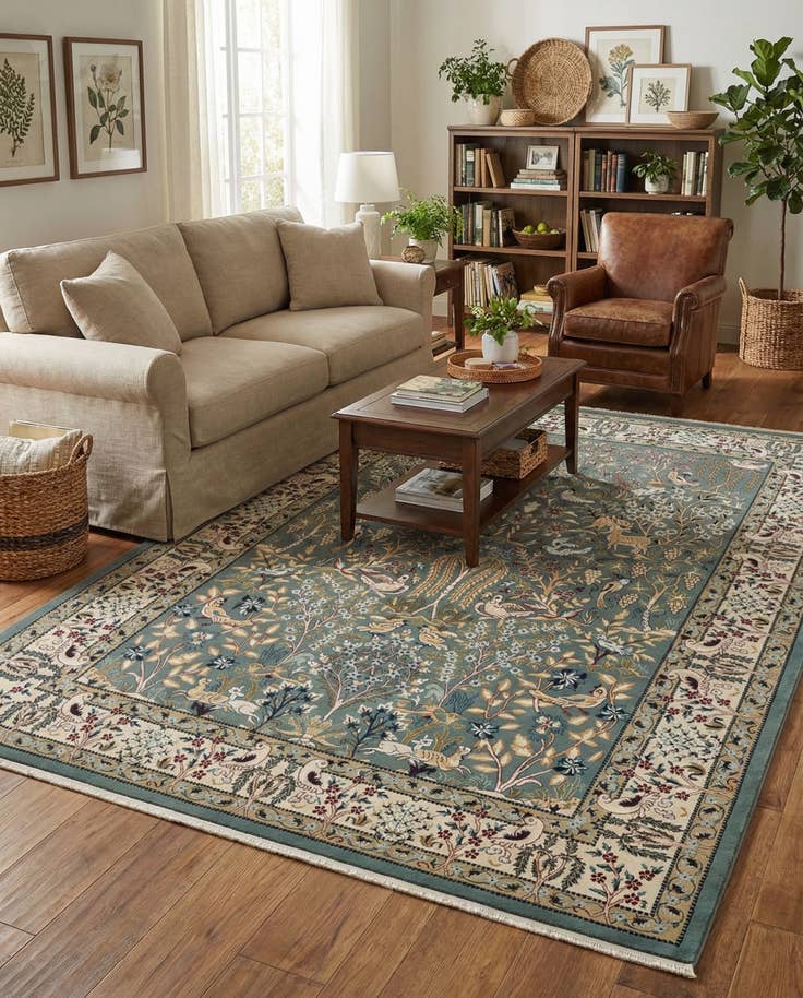 Detail image of 7' 10 x 11' Nain Design Rug
