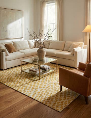 6' 1 x 9' Hand Knotted Darya Wool Rug
