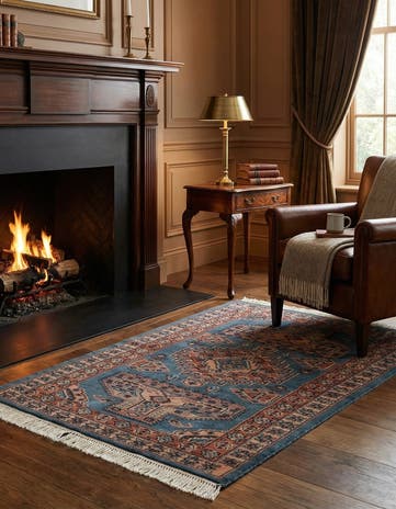3' 2 x 4' 10 Hand Knotted Bokhara Oriental Wool Rug