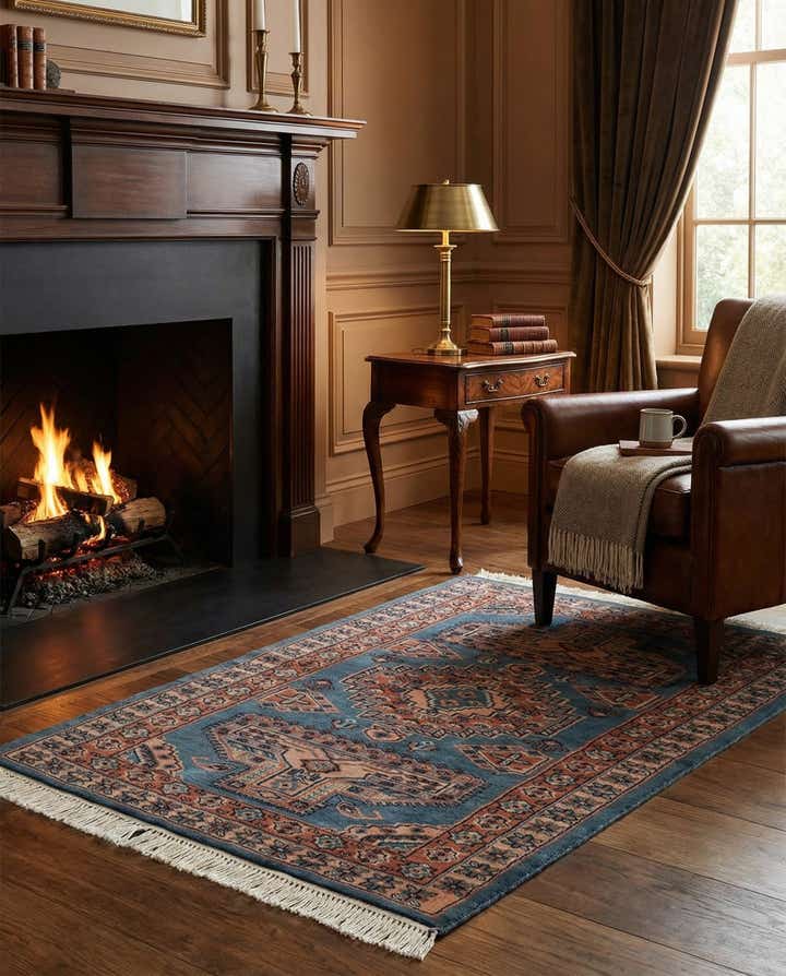 3' 2 x 4' 10 Hand Knotted Bokhara Oriental Wool Rug