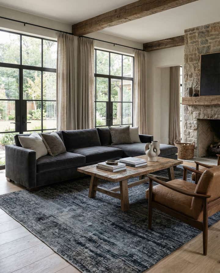 5' 9 x 8' 3 Hand Knotted Ultra Vintage Persian Wool Rug