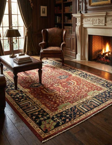 5' 9 x 7' 9 Hand Knotted Ariana Ziegler Rug