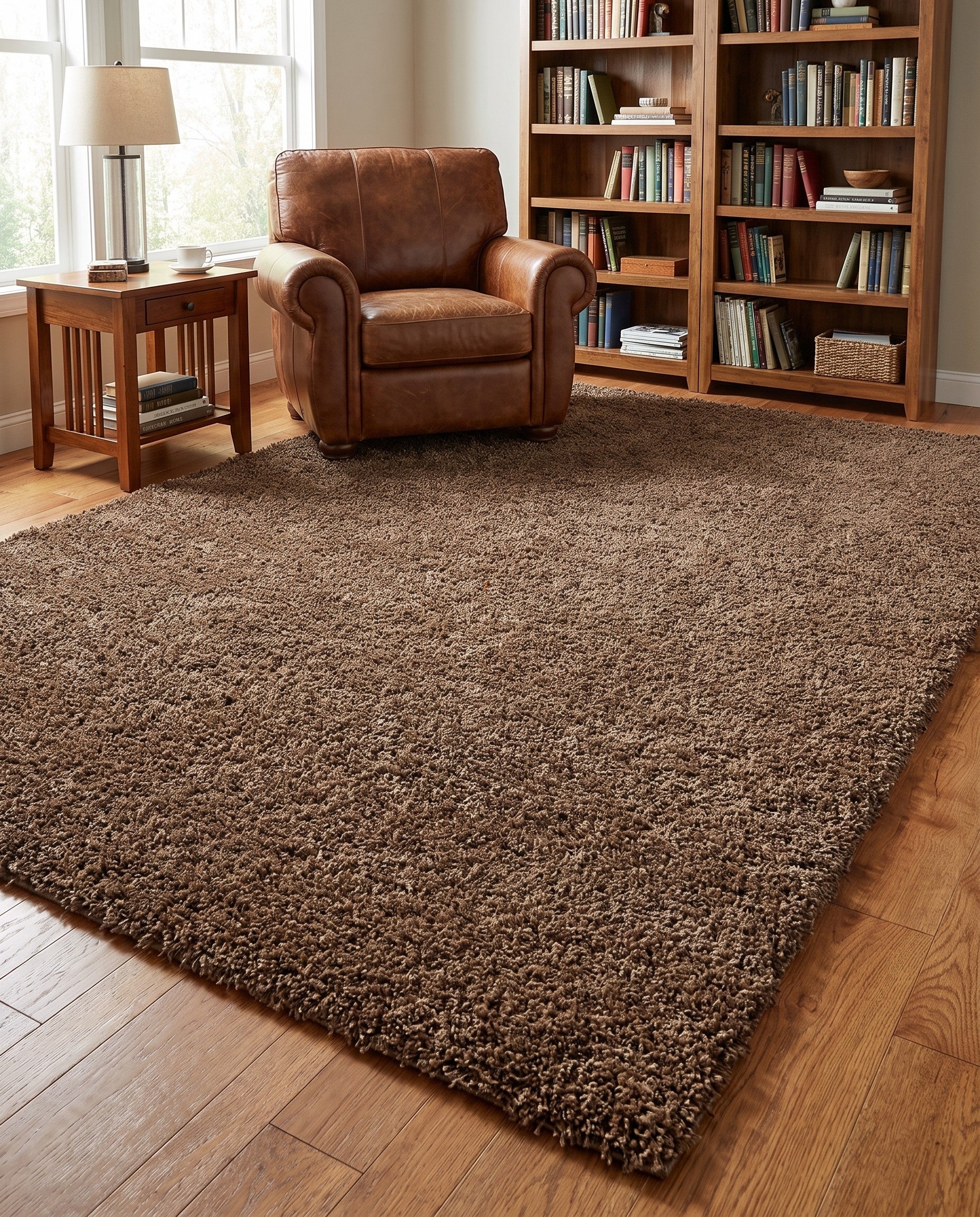 7' 10 x 10' Solid Shag Rug