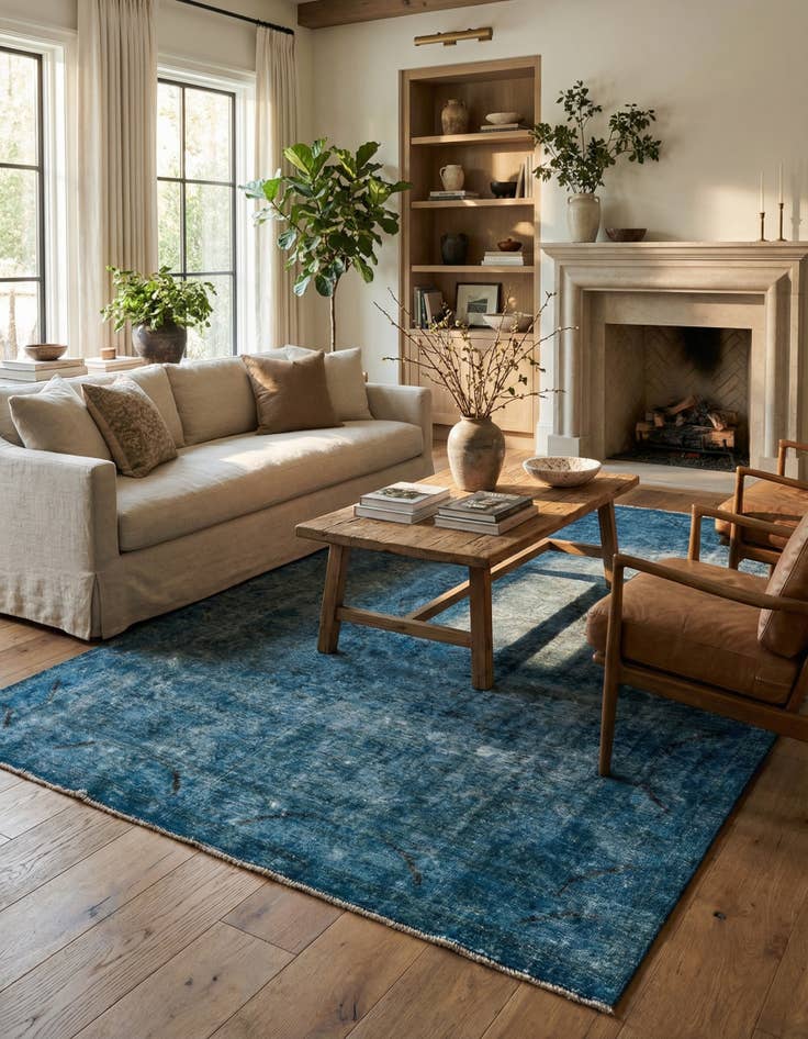 Detail image of 7' 8 x 11' 1  Hand Knotted Ultra Vintage Persian Wool Rug