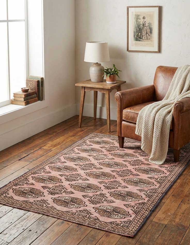 Detail image of 3' 3 x 5' 7  Hand Knotted Ultra Vintage Persian Wool Rug