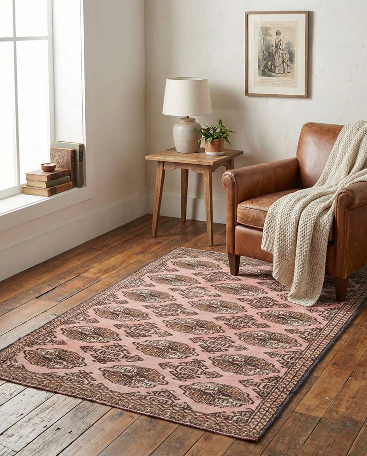 Detail image of 3' 3 x 5' 7 Hand Knotted Ultra Vintage Persian Wool Rug
