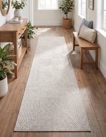 2' 7 x 12' Easy-Clean Sabrina Soto Indoor / Outdoor Runner Rug