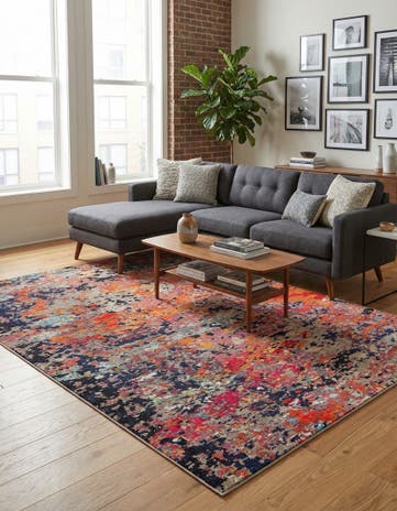 7' 10 x 10' Washable Vivid Rug