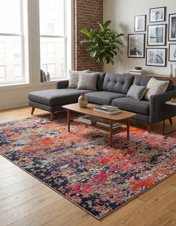 7' 10 x 10' Washable Vivid Rug