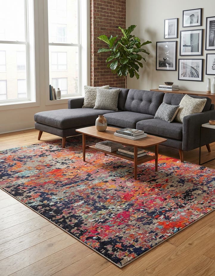 7' 10 x 10' Washable Vivid Rug
