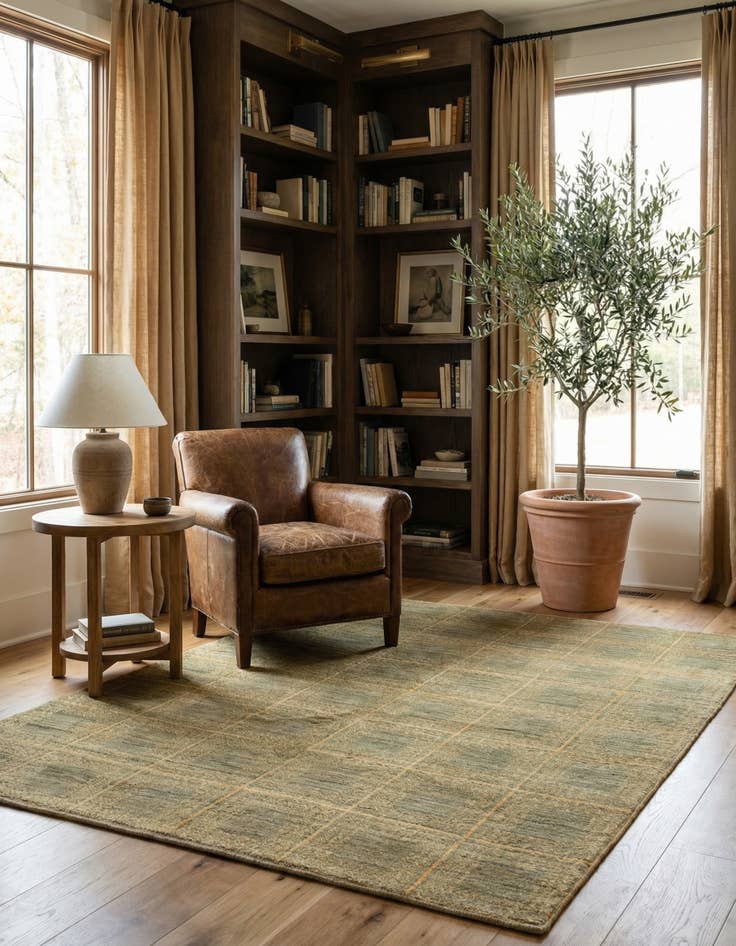 Detail image of  4' 10 x 6' 5  Hand Knotted Kashkuli Gabbeh Wool Rug