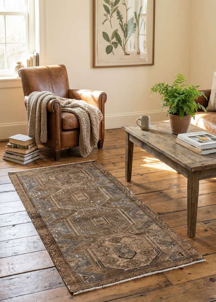2' 10 x 6' Hand Knotted Ultra Vintage Persian Wool Runner Rug