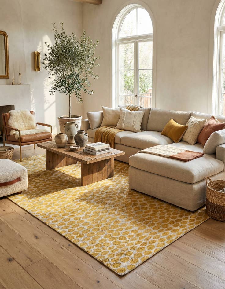 Detail image of 6' x 9' 2  Hand Knotted Moroccan Wool Rug