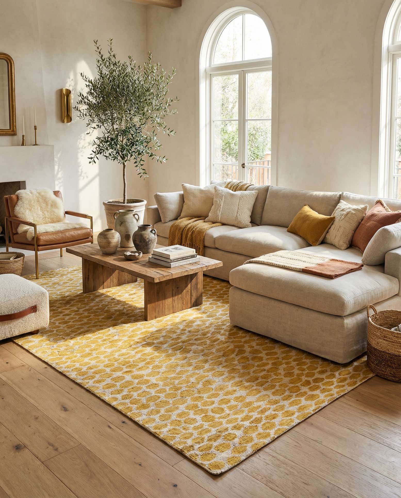 6' x 9' 2 Hand Knotted Moroccan Wool Rug