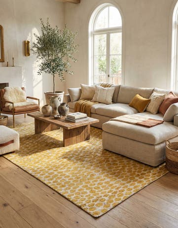 6' x 9' 2 Hand Knotted Moroccan Wool Rug