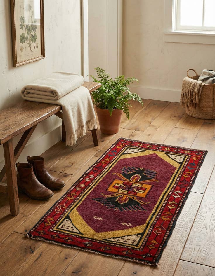 Detail image of 1' 9 x 3' 1  Hand Knotted Anatolian Wool Rug