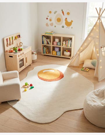 6' 1 x 6' 1 Playtime Kids Wool Freeform Rug