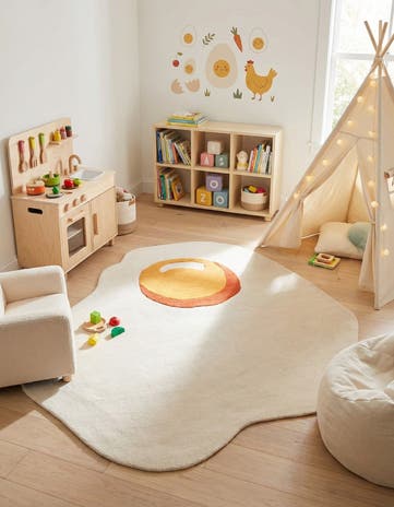 6' 1 x 6' 1 Playtime Kids Wool Freeform Rug