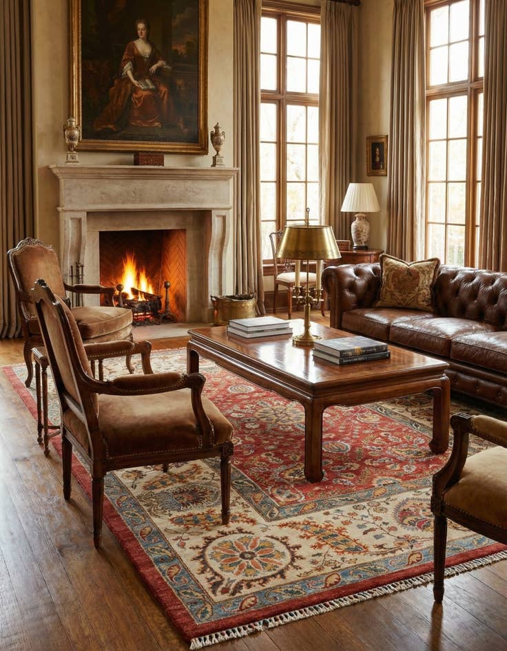 Detail image of 6' 11 x 9' 5  Hand Knotted Ariana Ziegler Rug