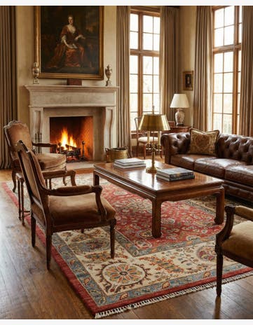 6' 11 x 9' 5 Hand Knotted Ariana Ziegler Rug