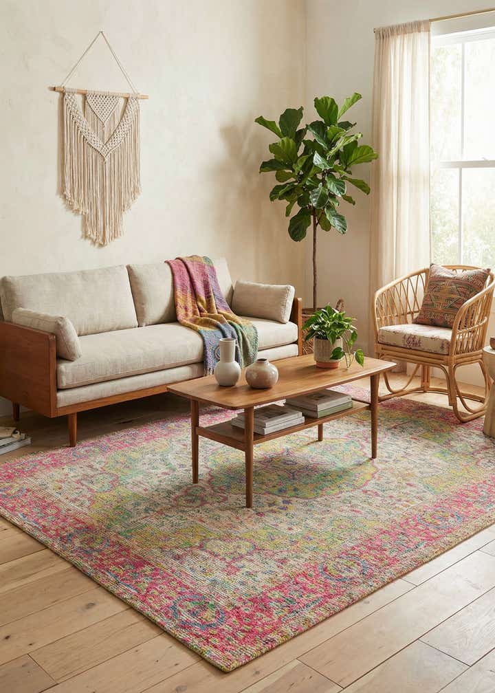 7' 10 x 10' Hand Woven Chenille Jute Rug