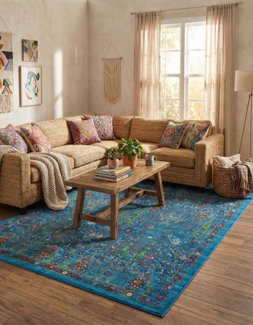 Navy Blue Calypso Rug