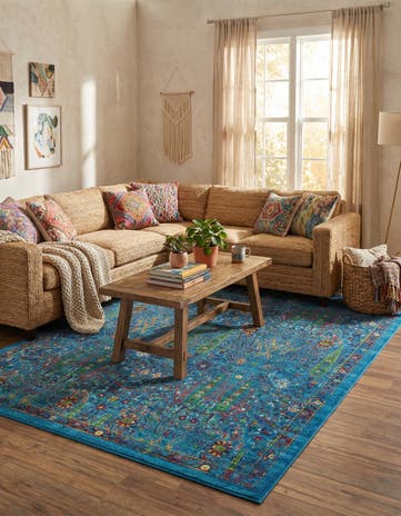 Navy Blue Calypso Rug