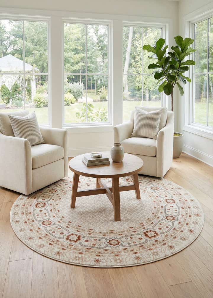 5' 3 x 5' 3 Charlotte Round Rug