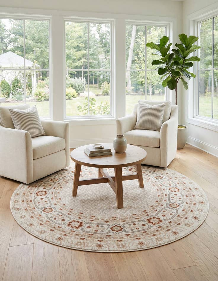 Detail image of  5' 3 x 5' 3 Charlotte Round Rug