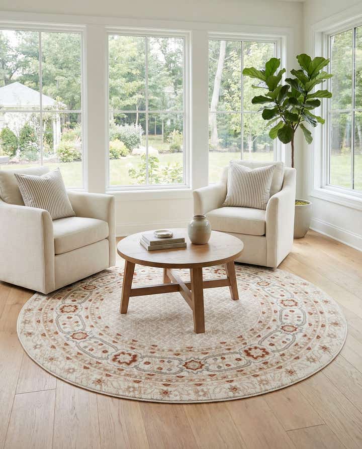 5' 3 x 5' 3 Charlotte Round Rug