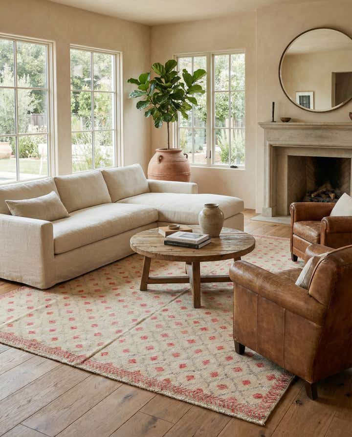 8' x 10' 9 Hand Knotted Darya Wool Rug