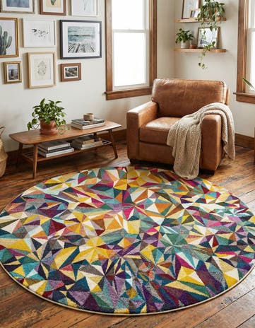 Washable Casablanca Round Rug