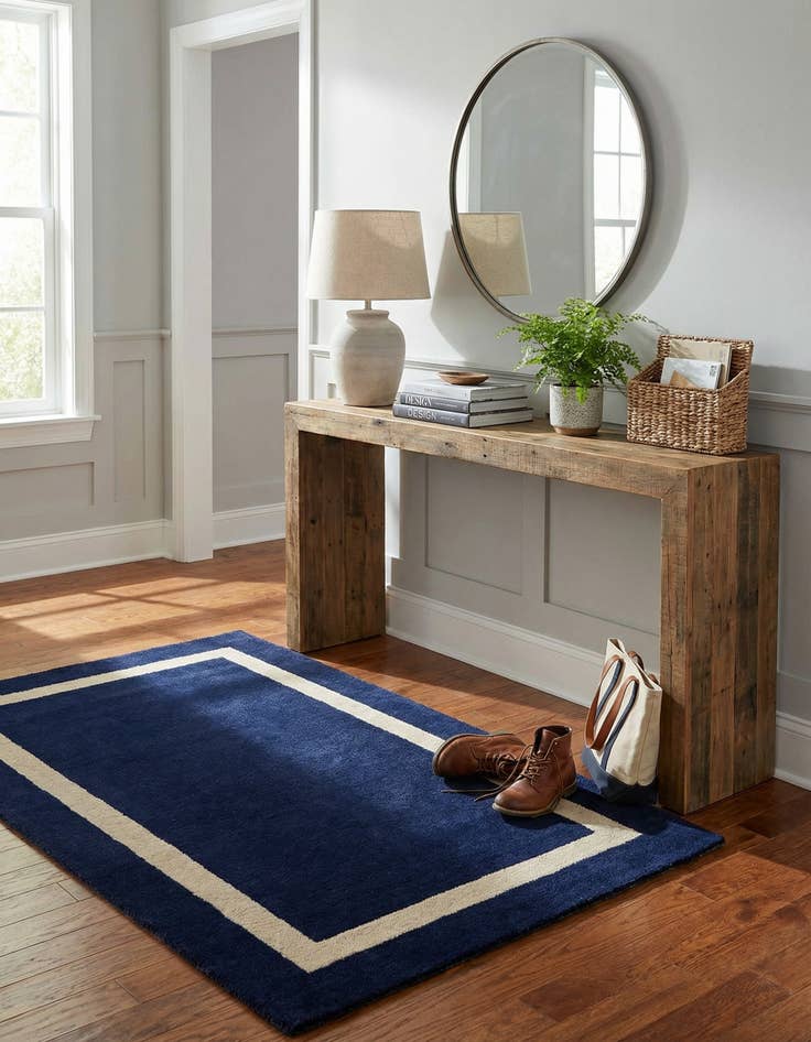 Detail image of  2' 2 x 3' 1 Jill Zarin Border Wool Rug